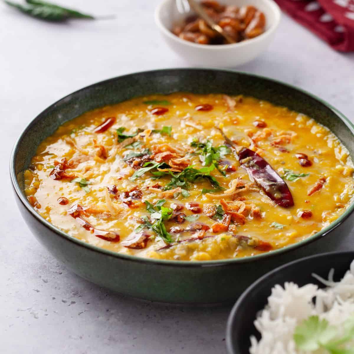 Daal Tarka – Garlic Tempered Yellow Lentils